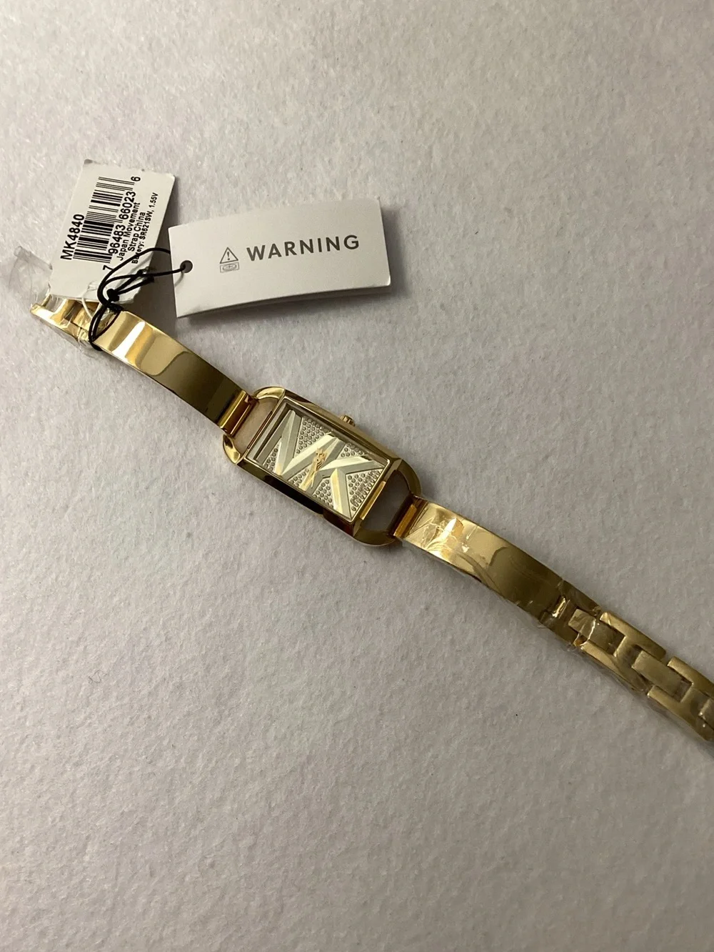 Michael Kors MK Empire Three-Hand Gold-Tone Stainless Steel Watch 22mm
